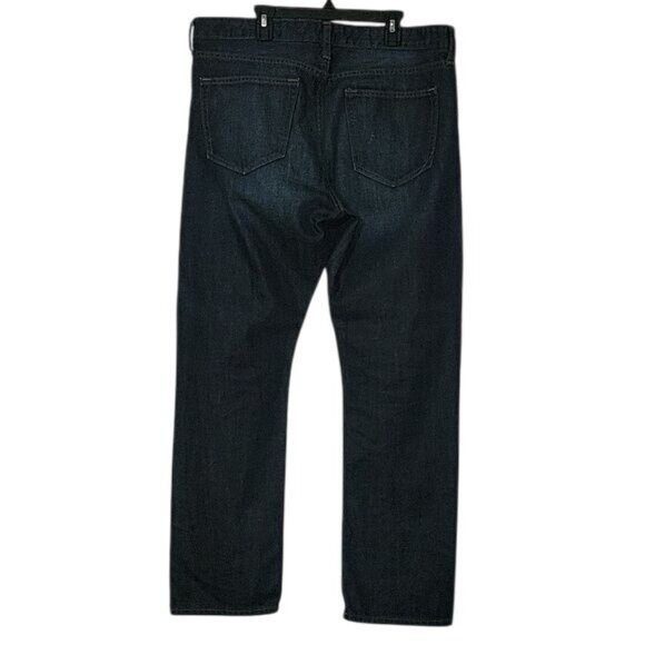 Banana Republic Mens Slim Straight Jeans Dark Wash‎ 34X30 Cotton Denim Stylish & - Picture 3 of 4